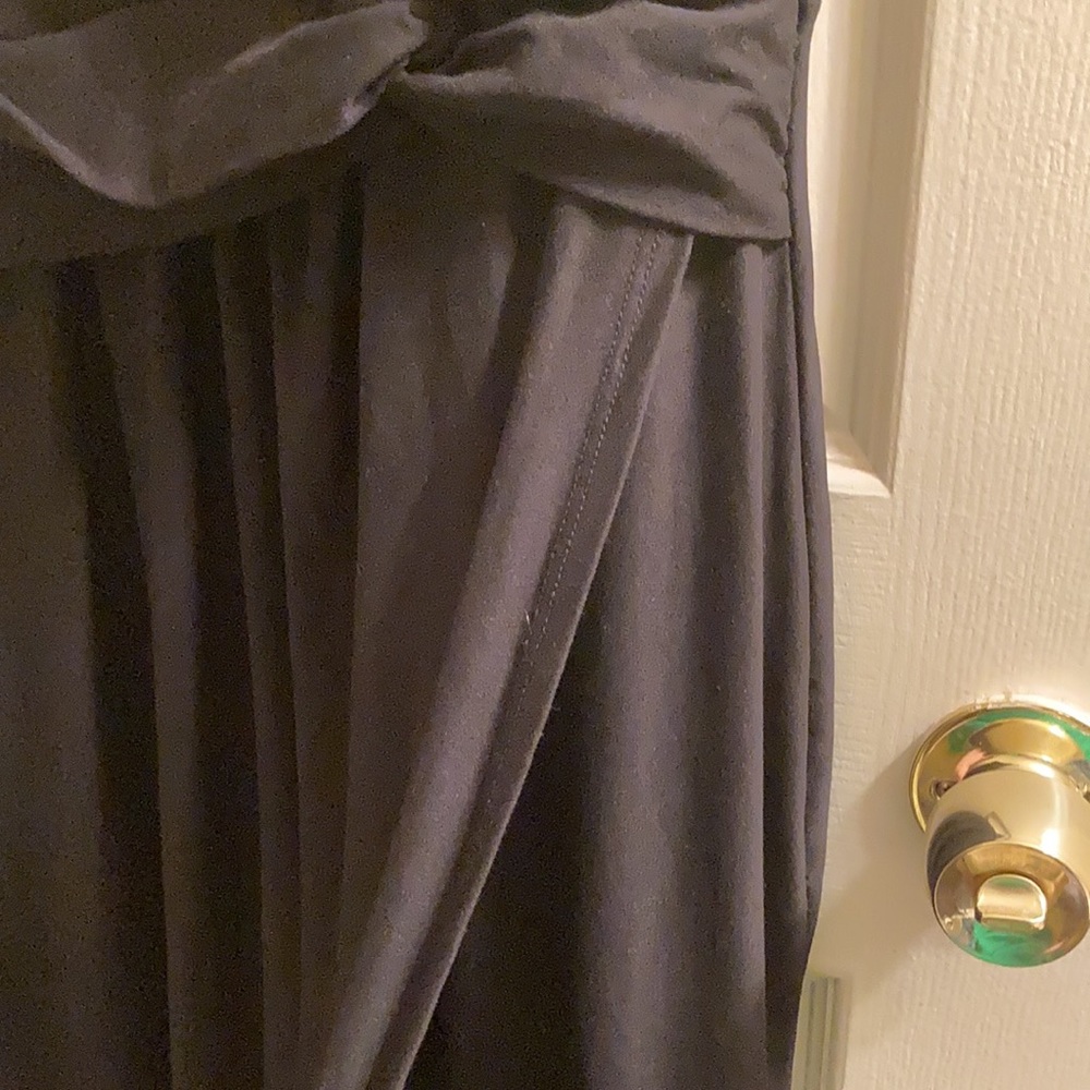 Sexy Black Maxi Dress with a deep V and high slit! - Picture 3 of 3